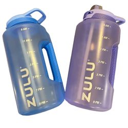  ZULU Half Gallon Water Bottles with Hydration Tracking