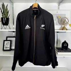 Men’s Adidas “All Blacks” New Zealand 2012 Rugby Track jacket. Size Large. Retail $148. Tribal full zip. Excellent condition! Zero issues. 