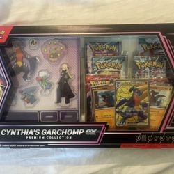 Cynthia’s Garchomp ex Premium Collection Box – Sealed Pokémon Set