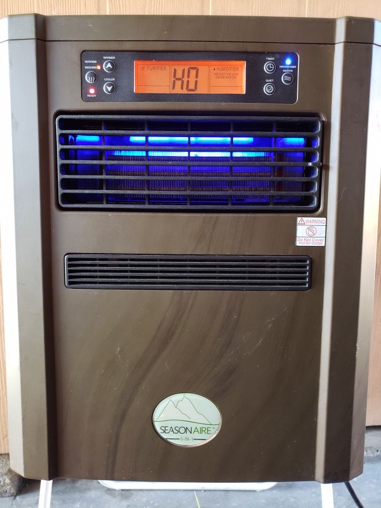 Seasonaire 6 in 1 air purification system and heater
