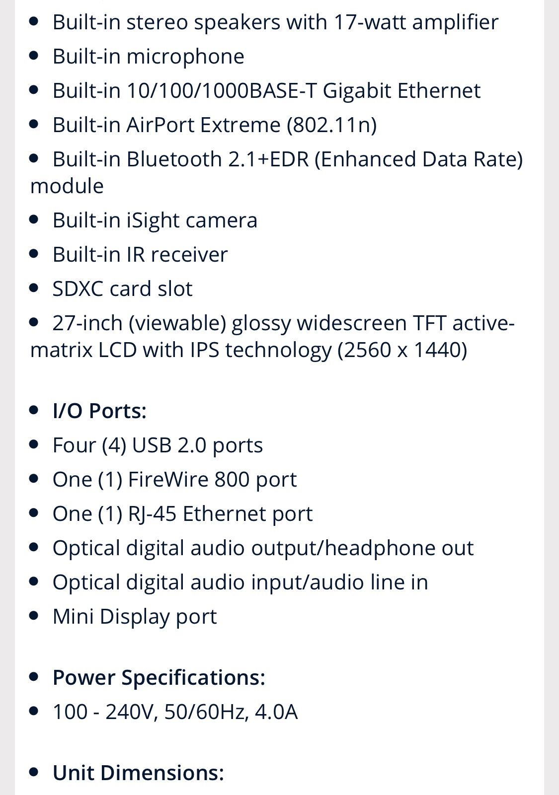 iMac desktop computer