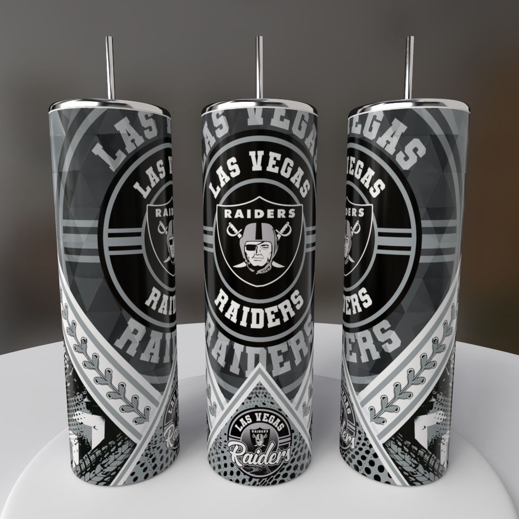 Las Vegas Raiders Football Tumbler