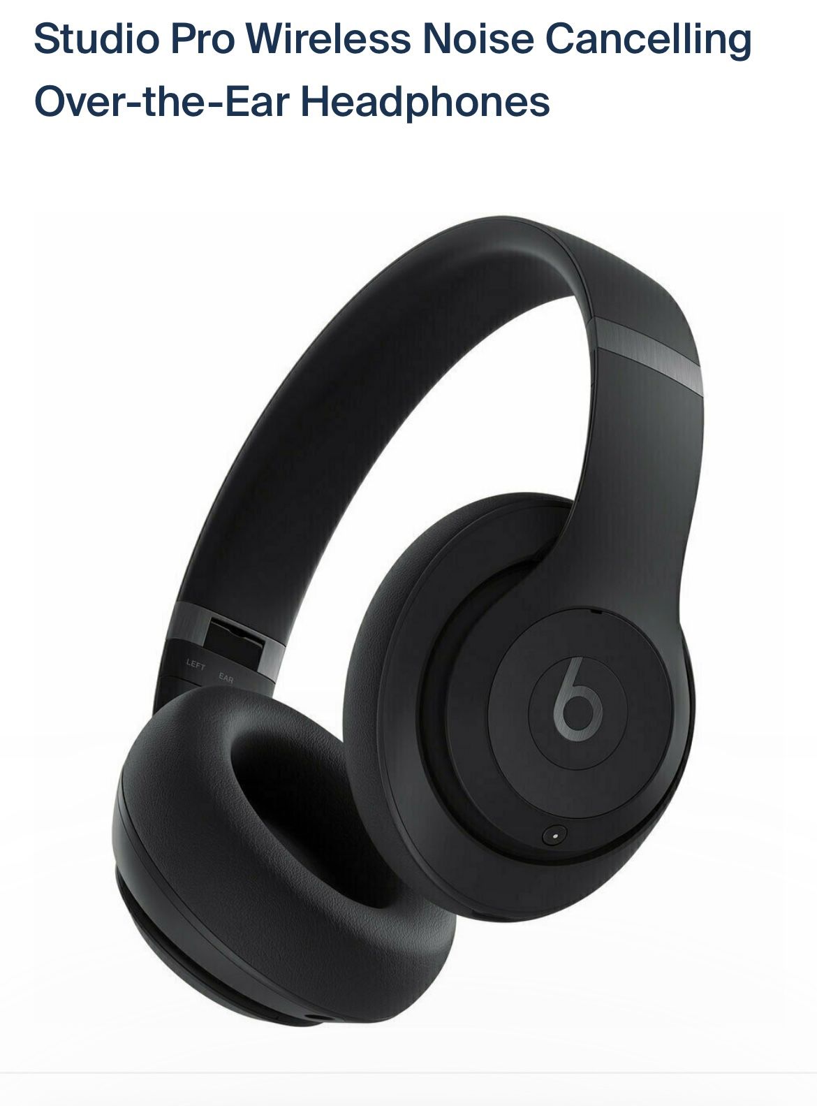 Beat Studio Pro Wireless Noise Cancelling Over-the-Ear Headphones