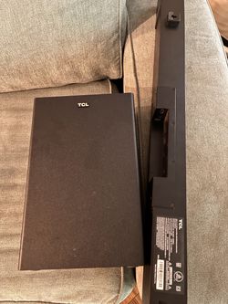 TCL Soundbar + Wireless Subwoofer — $80