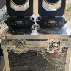 2 pack beam 200 watts moving head w/ road case