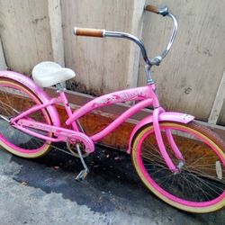 Women's Pink Nirve 26" Beach Cruiser Bike Bicicleta 