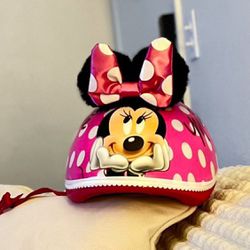 Bell Disney Minnie Mouse Pom Pom Ears Bike Helmet, Punch Pink, Toddler 3+ (48-52cm)