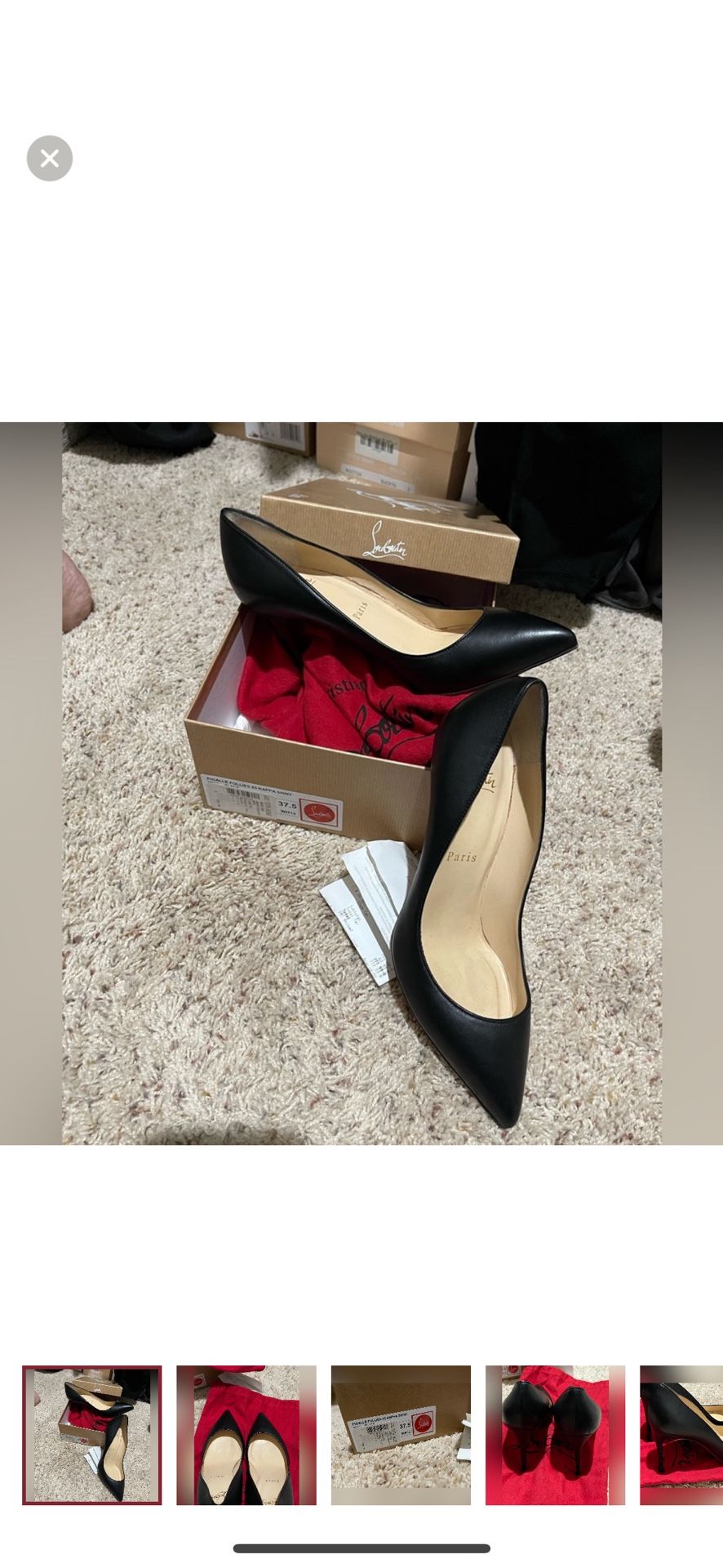 Christian Louboutin Heels Authentic Red Bottoms