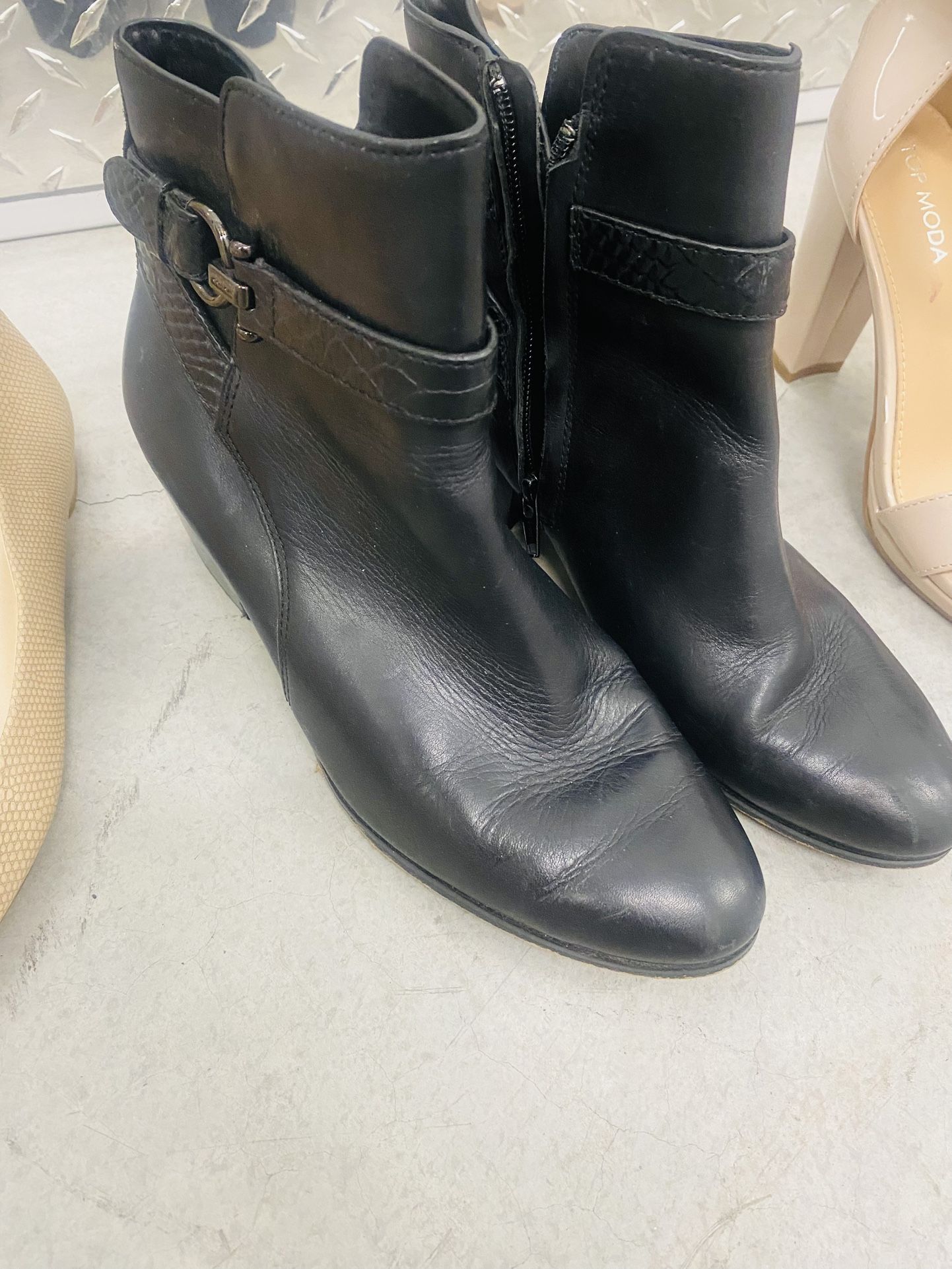 8.5 women’s boots COACH, steve madden, etc.