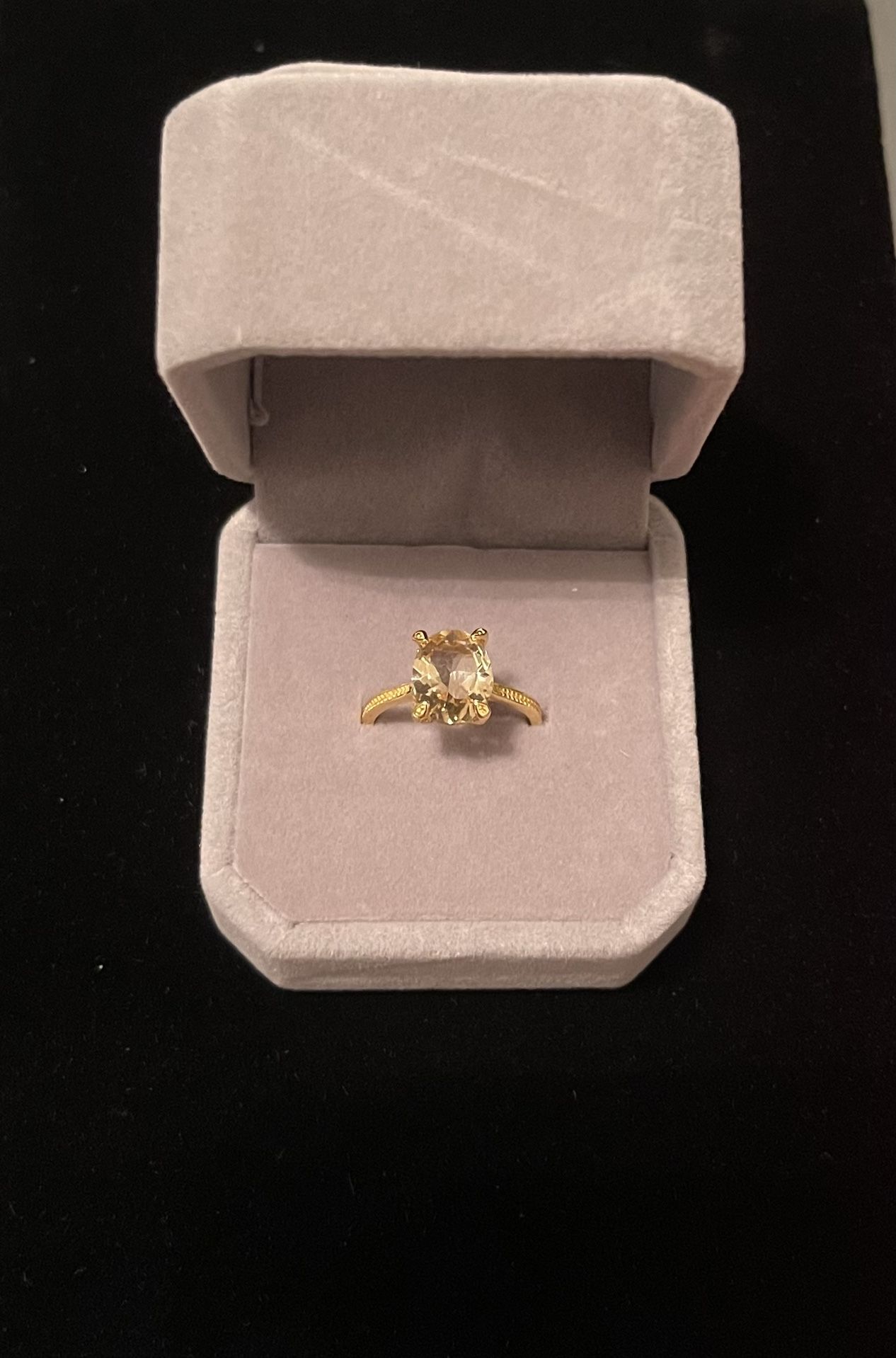 Amazing Citrine Ring, Adjustable/All Sizes. Great Gift Idea. 