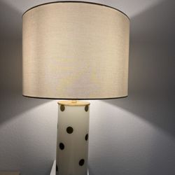 Kate Spade Gold Polka Dot Lamp
