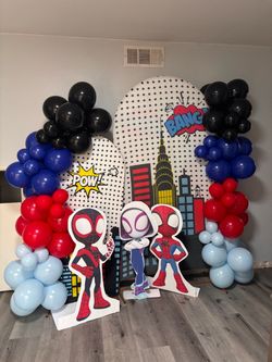 Spidey and friends backdrop