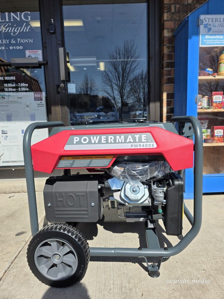 Powermate PM9400E Electric Start Powered Portable Generator