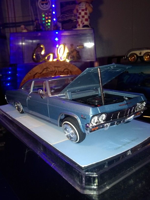 Lowrider model car 65 impala...die cast metal cars