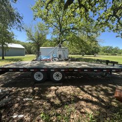 20’ X 8’ PJ Deck Over Rear Ramp Trailer. 