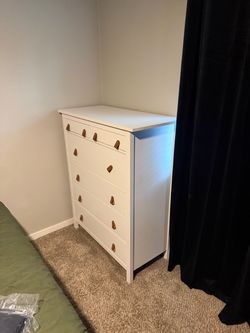 IKEA Hemnes 6-Drawer Dresser with Leather Pulls