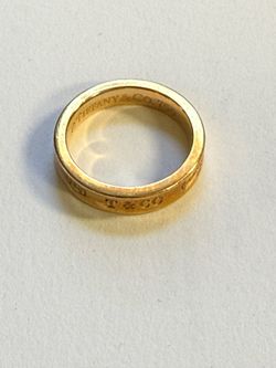Tiffany And Co. 1837 Collection 18K Yellow Gold Band Ring