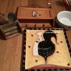 Vintage Rooster Kitchen Items