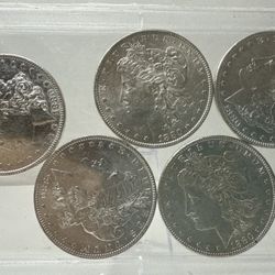 1880-O Silver Morgan Dollar Set - 5 Coins