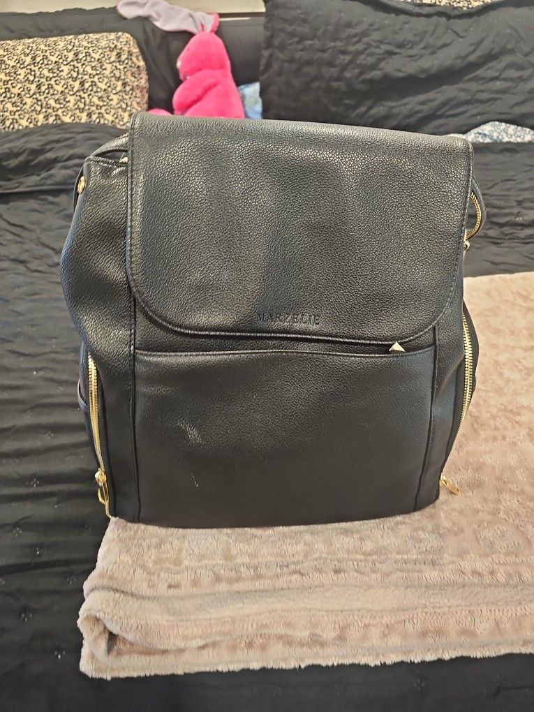 Black Diaper Bag Or Backpack