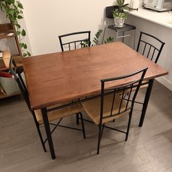 Dining Table Set With Four Chairs