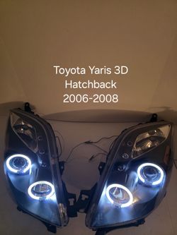 Toyota Yaris 3 doors hatchback 2006 -  2008 headlights
