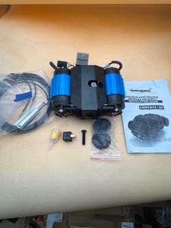 CKMTA12 On-Board 12V Twin Air Compressor High Output 4x4 Lockers Tires NO WIRES!