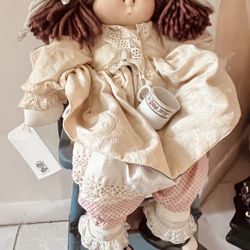 Little Souls Doll And Antique High chair 