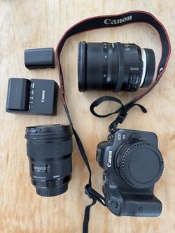Canon R6 Kit w/ EF EOS R Adapter Tamron 24-70 2.8 & Sigma 24 1.4