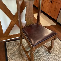 Antique Chair with Scroll Feet