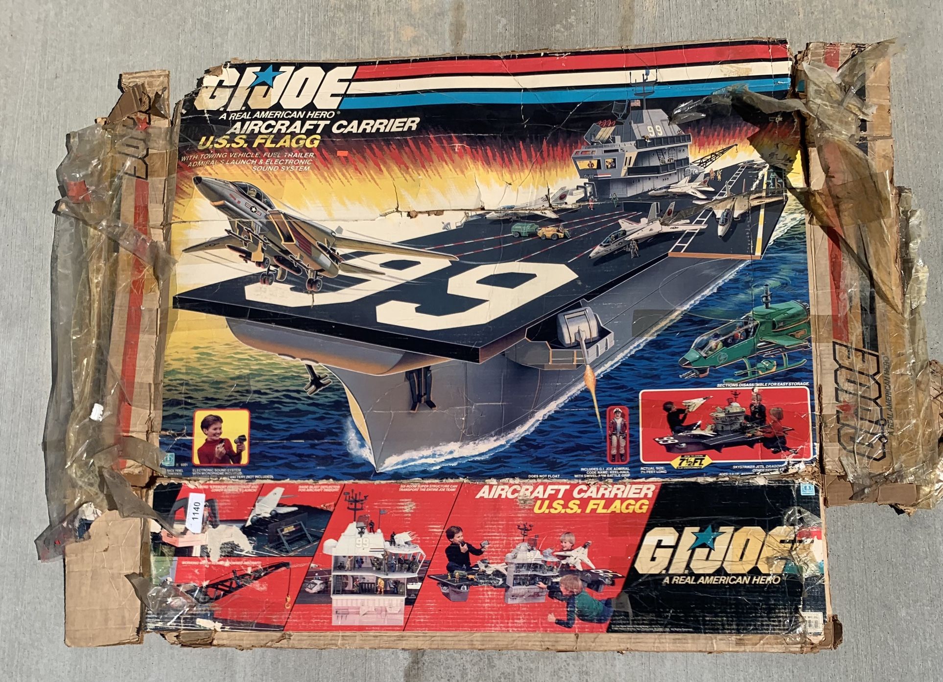 Vintage GI Joe USS Flagg Box Only 