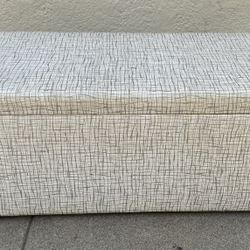 1960’s Retro Vinyl Toy Box by Chromodern Chair Company - 32x16x14” 