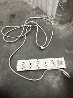 Tripp Lite 10 Outlet Home & Office Power Strip, 15ft Cord with 5-15P Plug, Light Gray (TLM1015NC)