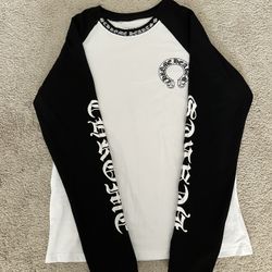 Chrome Hearts Shirt Long Sleeve White & Black