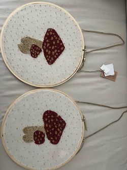 Beaded Mushroom Wall Decor – New with Tags