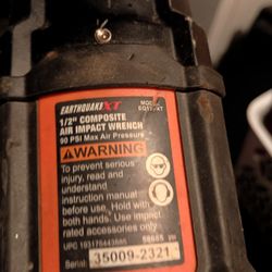 Earthquake XT Half Inch Composite Air Impact Wrench