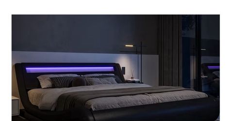 Queen LED bed frame