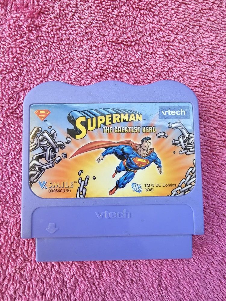 VTech VSmile Superman The Greatest Hero Cartridge Video Game