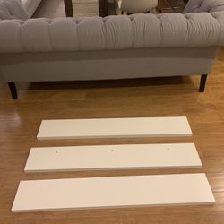 White Floating Shelves