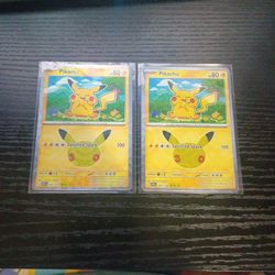 Pokemon Pikachu 050/128 28/30 30th Anniversary Set
