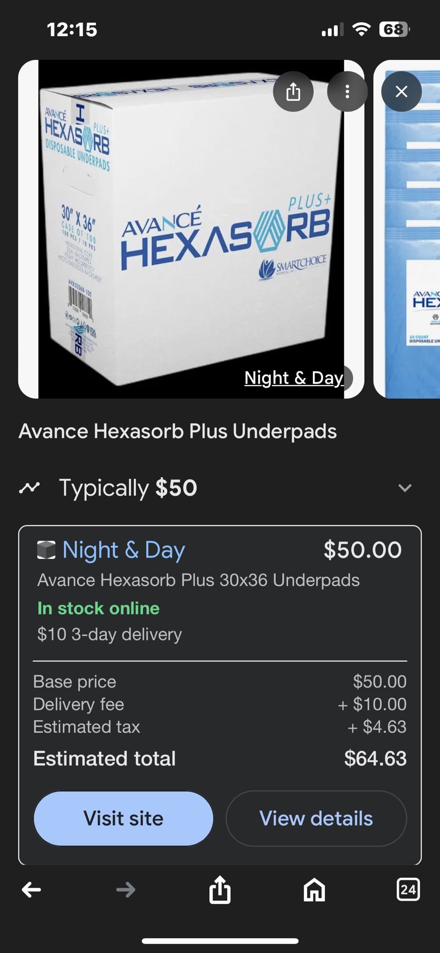 Underpads 40 Dlls