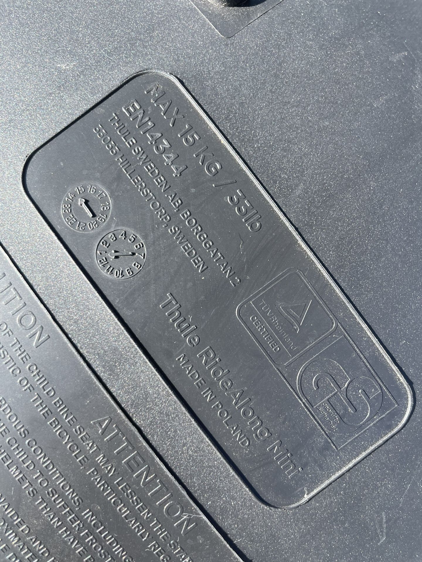 Thule Ridealong Mini Bike Seat & Windshield