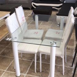 Brand New/White Dining room set,  Table,chairs/Comedor/Ask For A Discount Code, Financing Options 