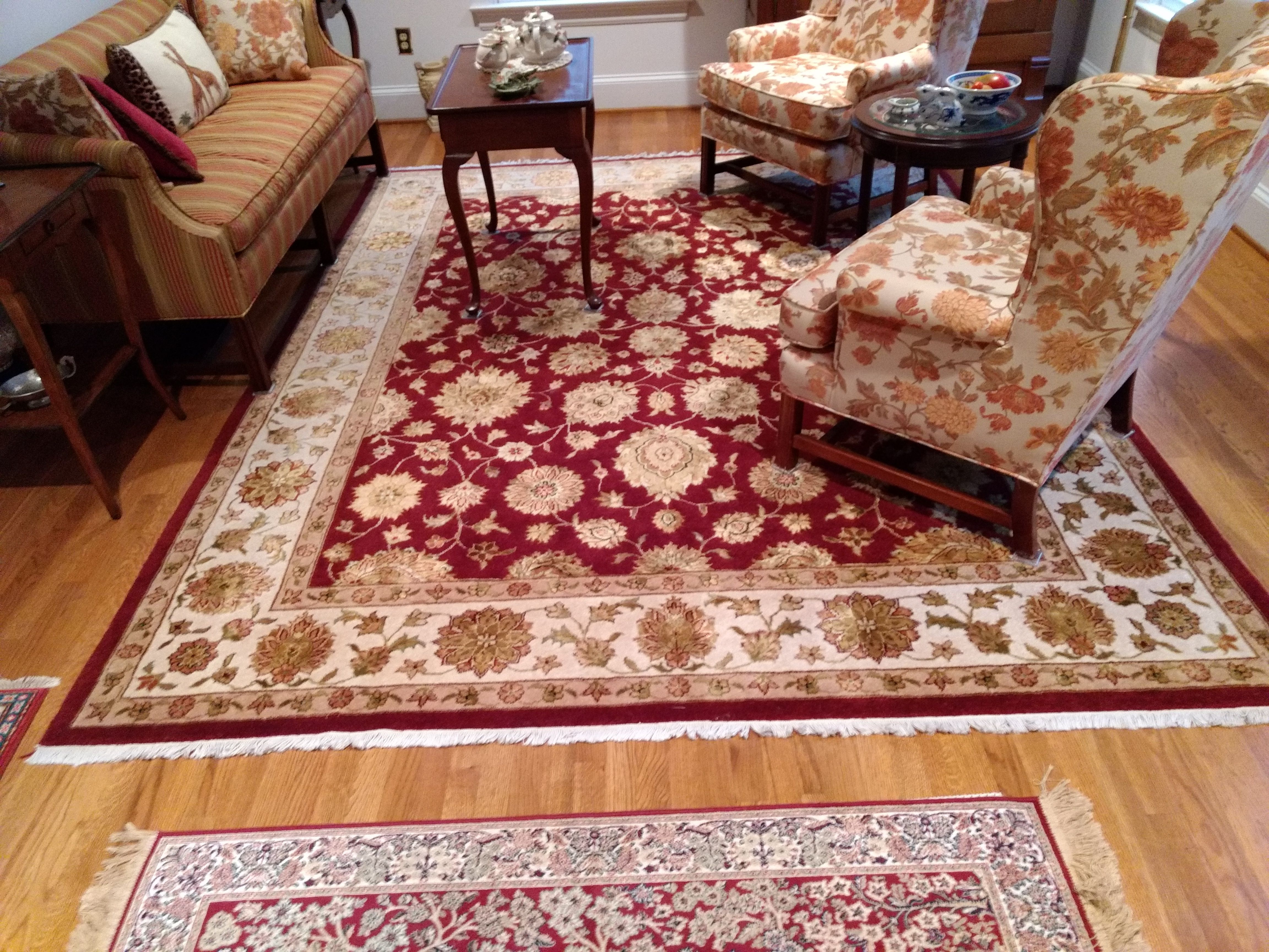 Chinese Silk & Wool 8'x10' Oriental Rug. Owned less than 5 years-practically brand new.