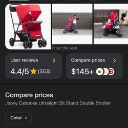 Joovy Double Stroller 