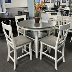 5PC Counter Height Dining Table Set 
