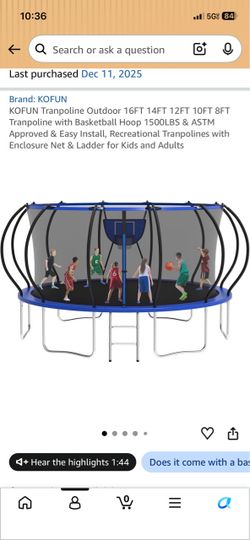 Trampoline new