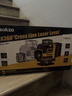 360° Laser Level with Tripod - 16 Lines Cross Line Laser with Tripod