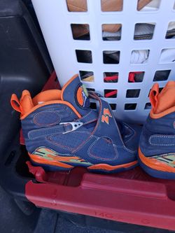 Air Jordan 8 Navy Orange Sneakers