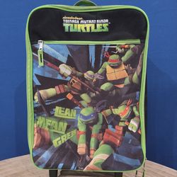 Nickelodeon Teenage Mutant Ninja Turtles  Rolling Luggage Suitcase 18"×10"